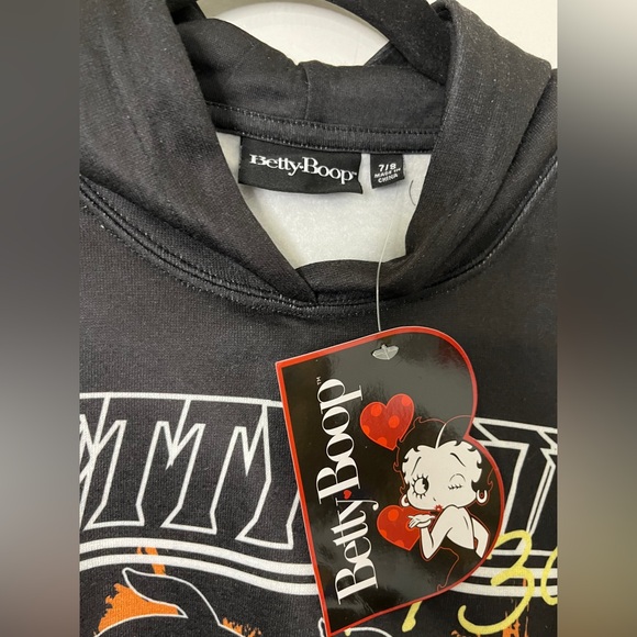 BETTY BOOP FASHION NOVA Juniors GRAPHIC PRINT HOODIE SIZES 7/8 (XS/S) NWT - Picture 4 of 12